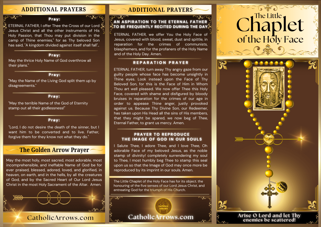Print the Chaplet of the Holy Face
