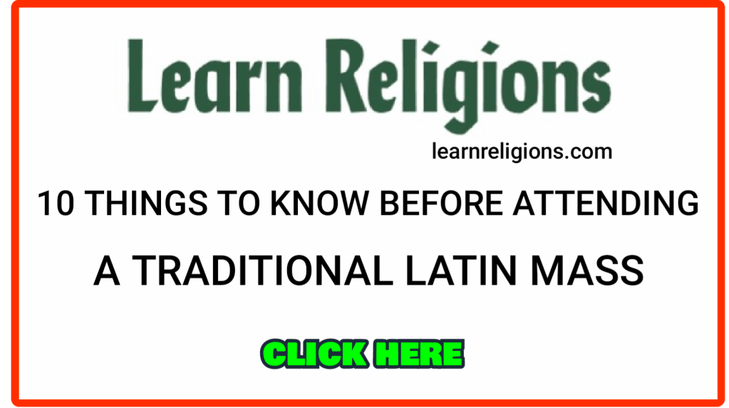 Learn religions, religion, learn the Latin Mass and the Catholic faith