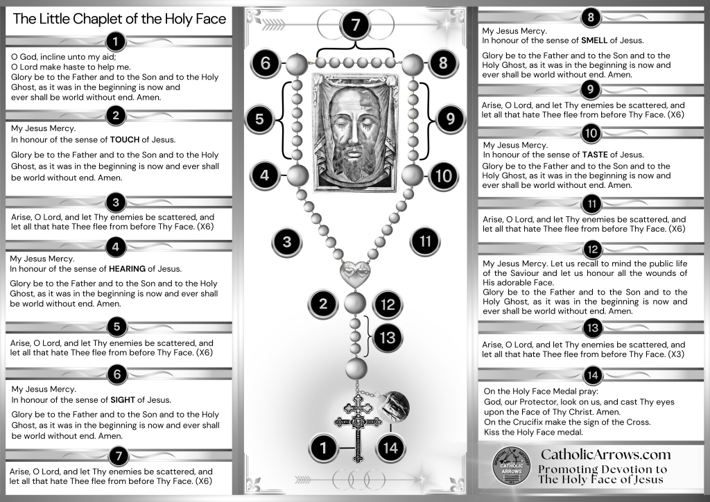 Holy Face Devotion prayers Chaplet and Litany