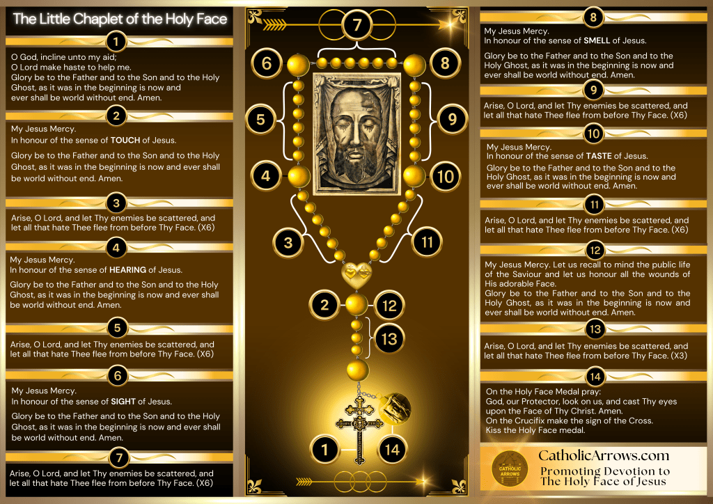How to pray the Chaplet of the Holy Face guide